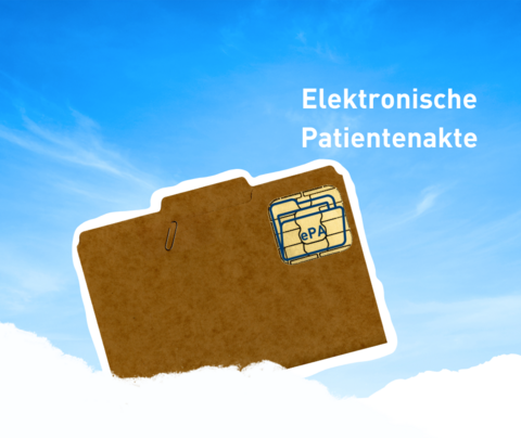 Akte, Text "Elektronische Patientenakte"